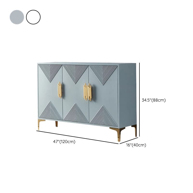 Glamorous Self-supporting Cerulean Accent Cabinet/Accent Chest for Drawing Room thumbnail 13