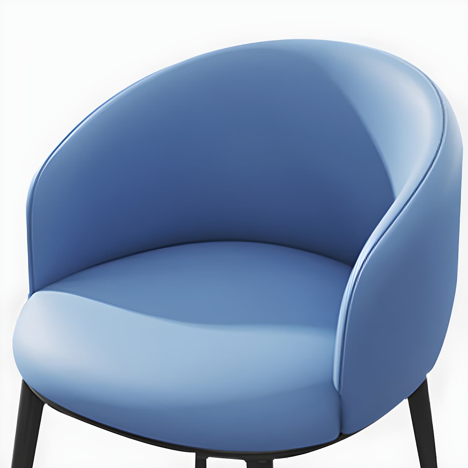 Modern Upholstered Home Arm Chair Solid Back Matte Finish Dining Chair thumbnail 26