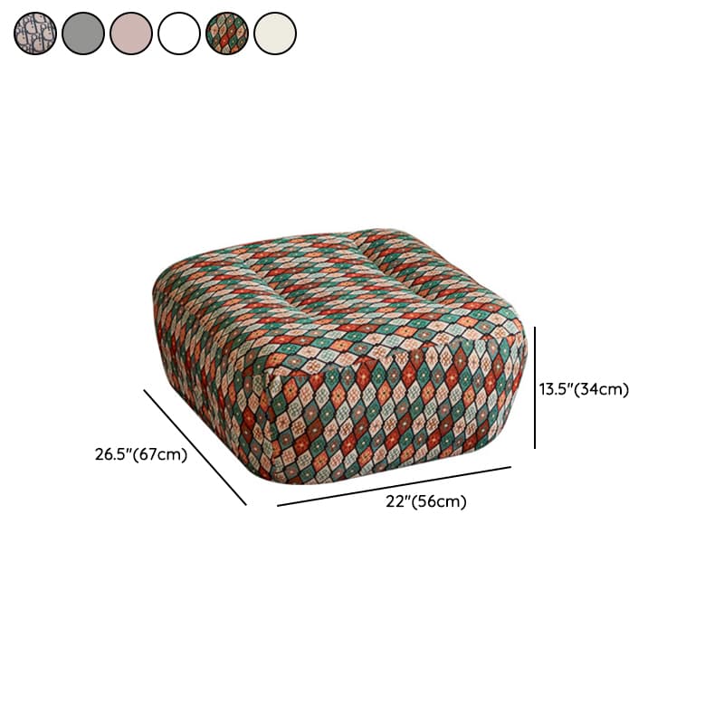 Rocking Chair Couch with Round Arm, Ottoman, Rear Back, Stationary - image 22