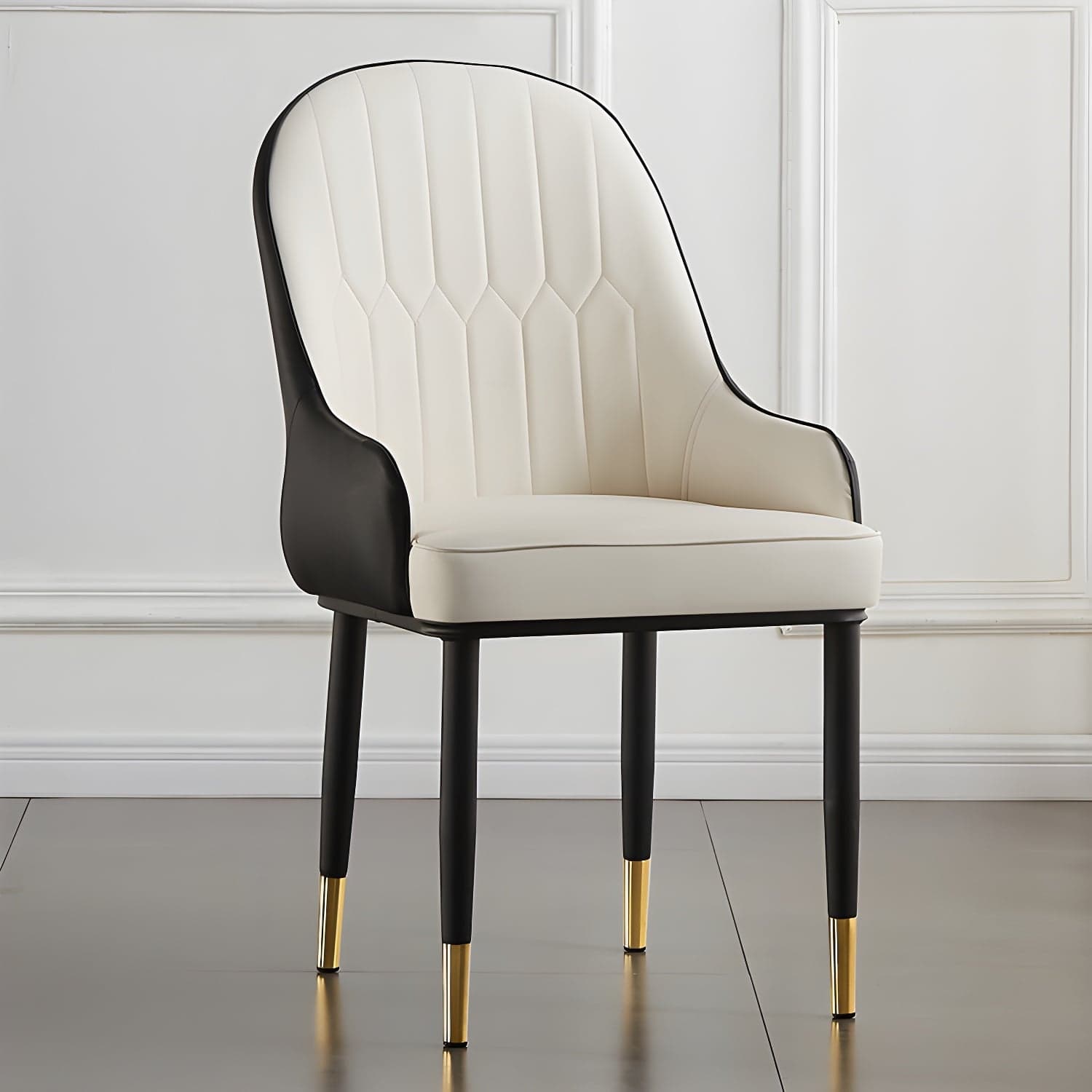 Contemporary Metal Dining Room Chairs Upholstered Dining Armchairs for Home Use thumbnail 9