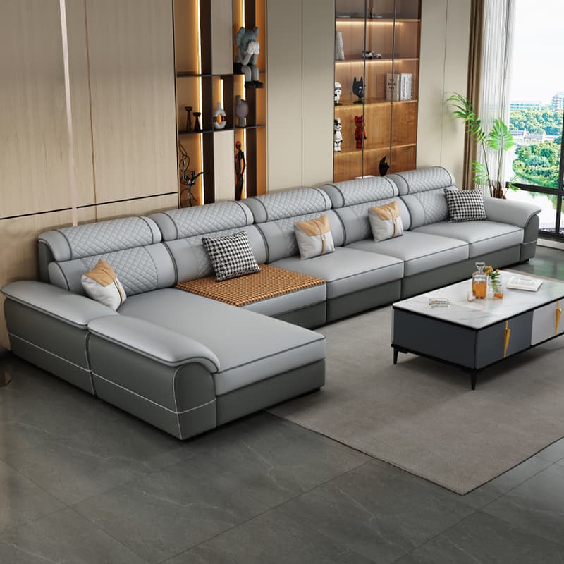 4 Pc L-Shape/Straight Left Hand Facing/Horizontal Sofa Recliner/Sofa Couch for 5 Person thumbnail 5