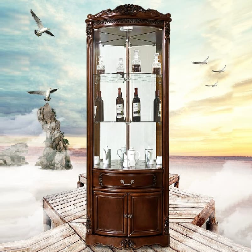 Vintage Detached Accent Cabinet with LED Lighting thumbnail 2