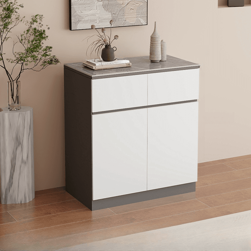 Sideboard with 4 Drawers/3 Drawers/2 Drawers, Narrow/Standard Size, Drawers Storage, Sintered Stone Countertop, Alterable Shelf, 4 Doors/3 Doors/2 Doors, and Tabletop thumbnail 1