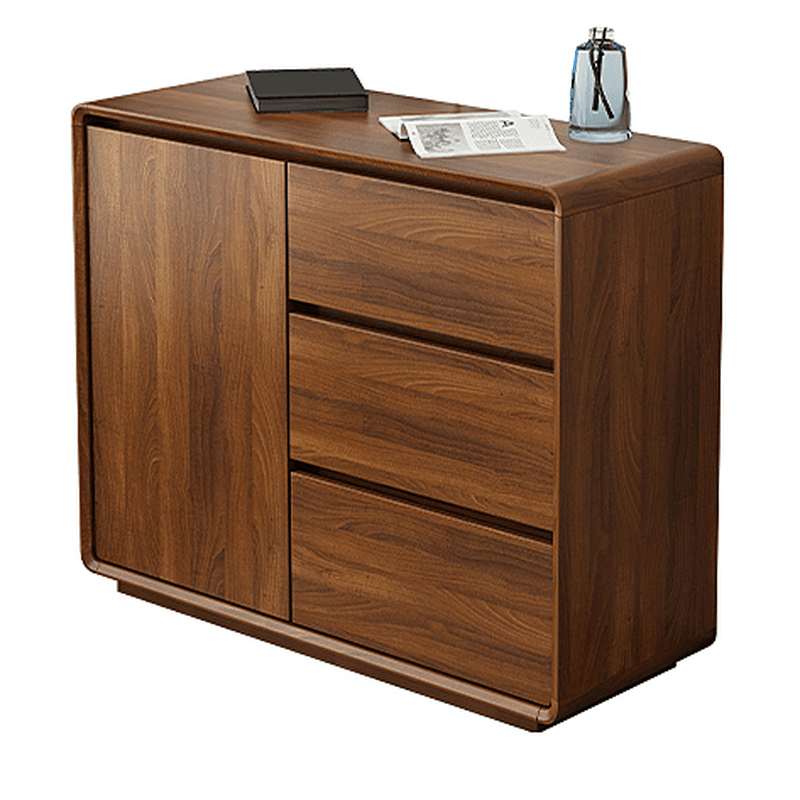 Ground Sideboard with 3 Drawers, Cupboard, Standard/Narrow Size, Timber Countertop, Adjustable Shelving, and 2 Doors/1 Door thumbnail 9