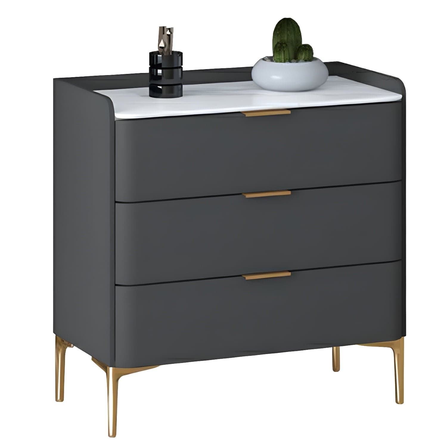 Modern Pine Wood Dresser with Drawers and Soft Close Glides in Narrow Design thumbnail 3