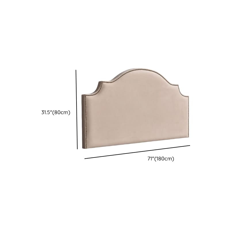 No Distressing Twin XL/Full/Queen Panel Headboard with Nailhead Border, Portman Shape, Sponge Fill, Wall Mounted, Low Height thumbnail 22
