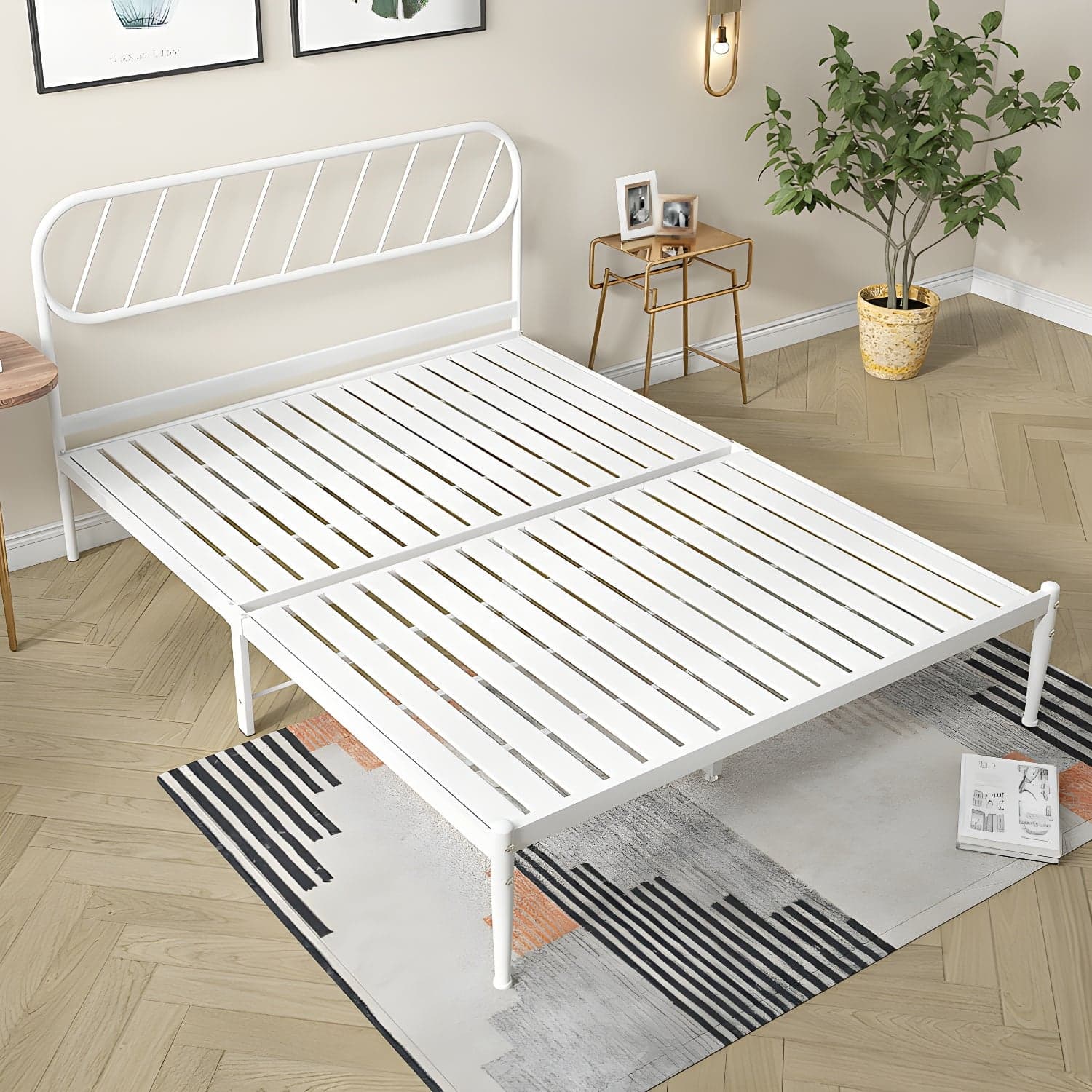 Modern Simple Style Open-Frame Panel with Metal Frame and Leg thumbnail 5