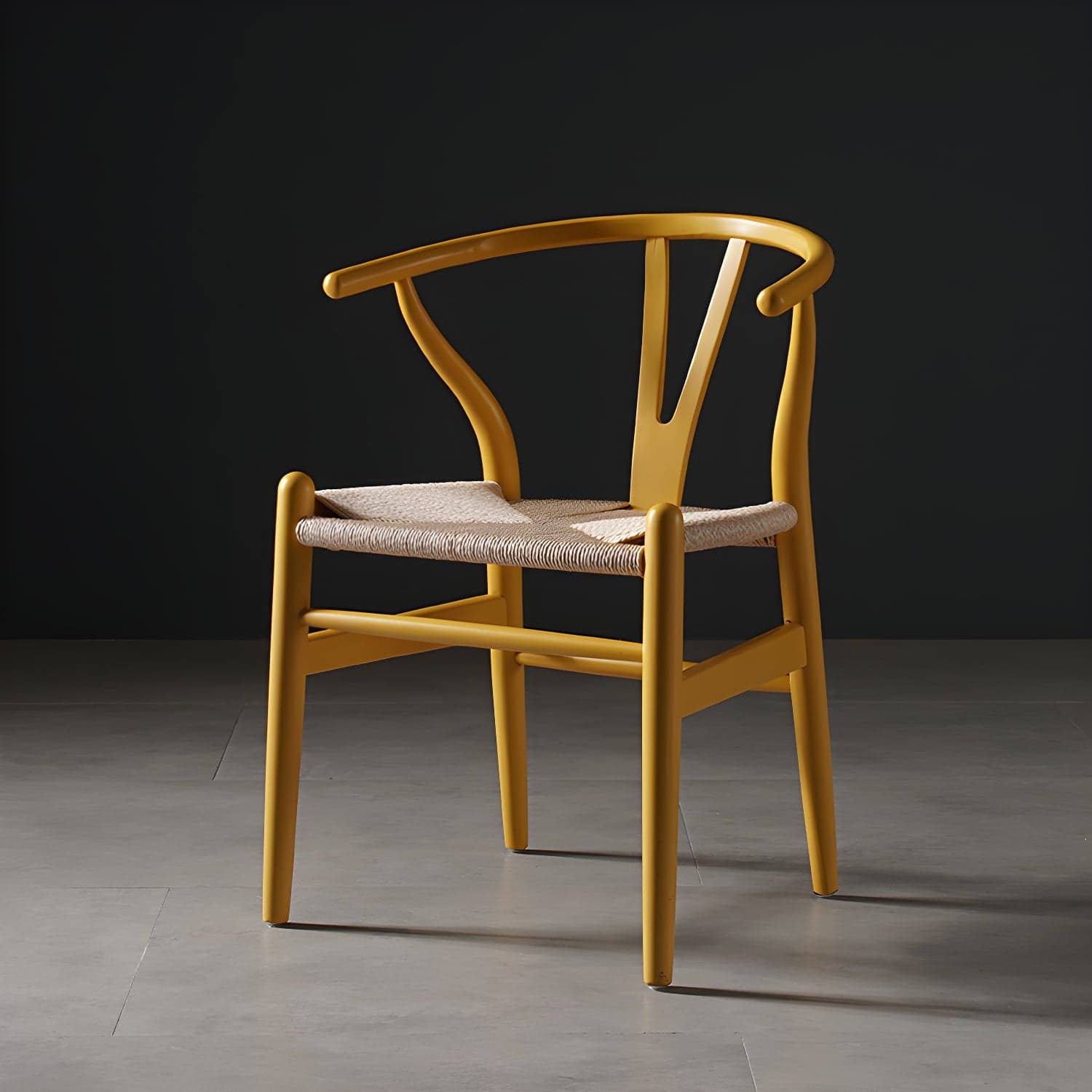 Scandinavian Style Wood Dining Chair Dining Room Wishbone Chair with Arm thumbnail 17