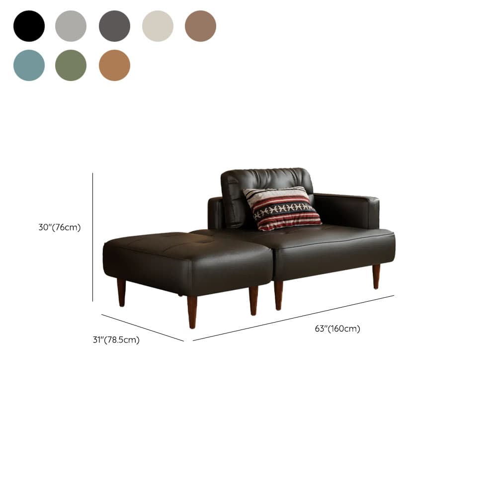 Drawing Room Stain Resistant Loveseat with Tufted Back in Taupe, 2-Person Seating, Receptacle Storage, and Recessed Arm thumbnail 16