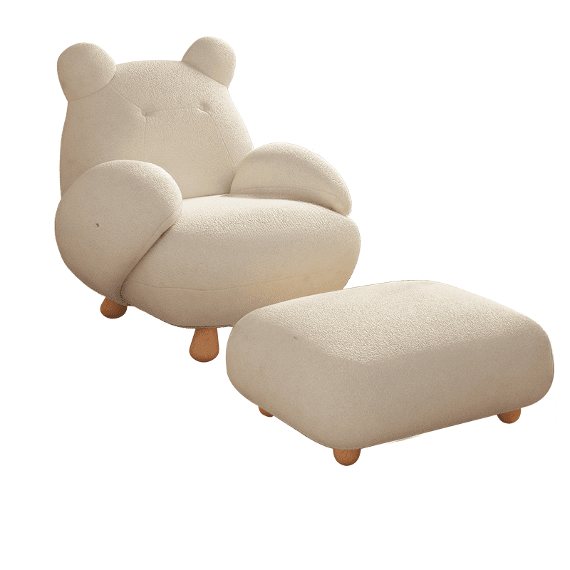 Contemporary Upholstered Rocking Chair with Cushioned Round Arm, Ottoman Included/Not Included thumbnail 6
