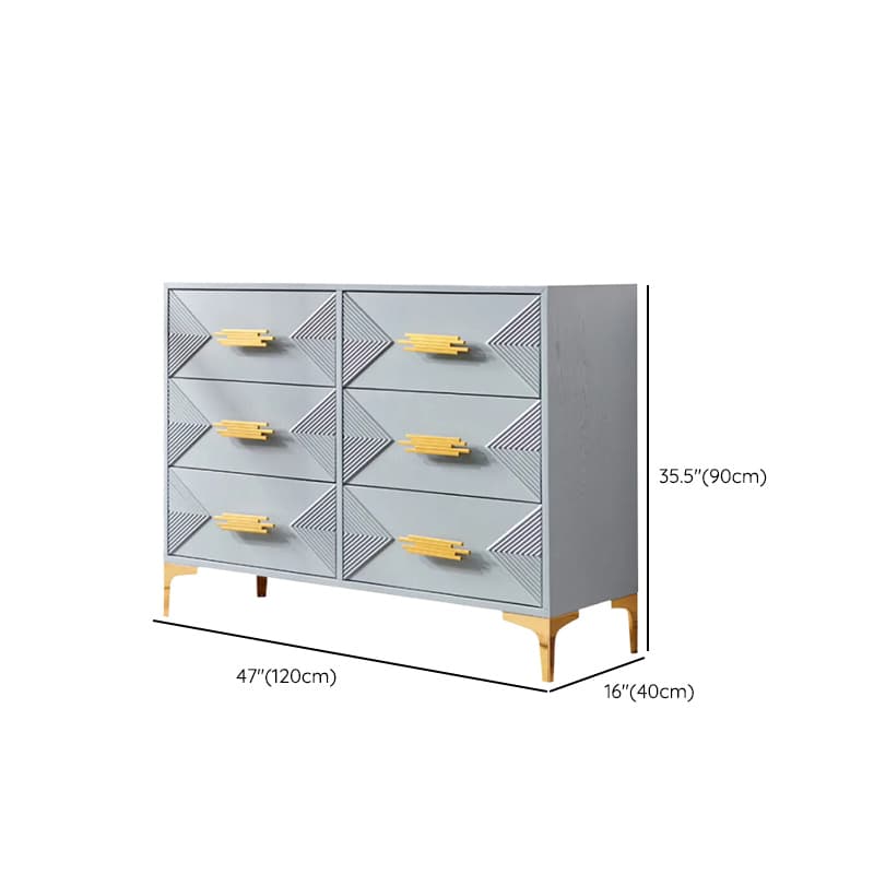 Glamorous Self-supporting Cerulean Accent Cabinet/Accent Chest for Drawing Room thumbnail 17