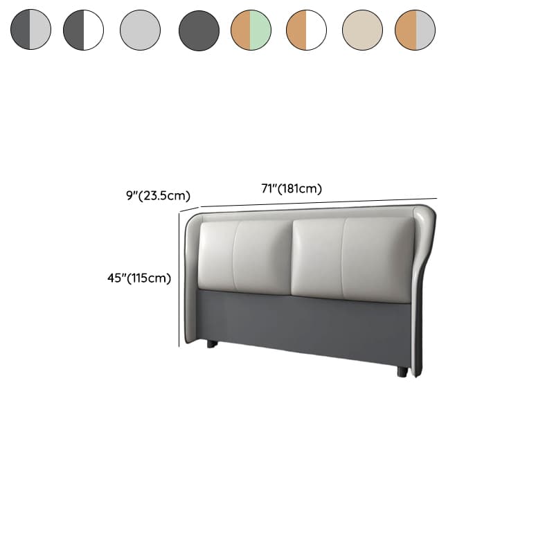 Trendy Wingback Headboard in Natural Wood with No Distressing, Rectangle Shape for Full/Queen Bed, Featuring Sponge Upholstery and Standard Height thumbnail 15