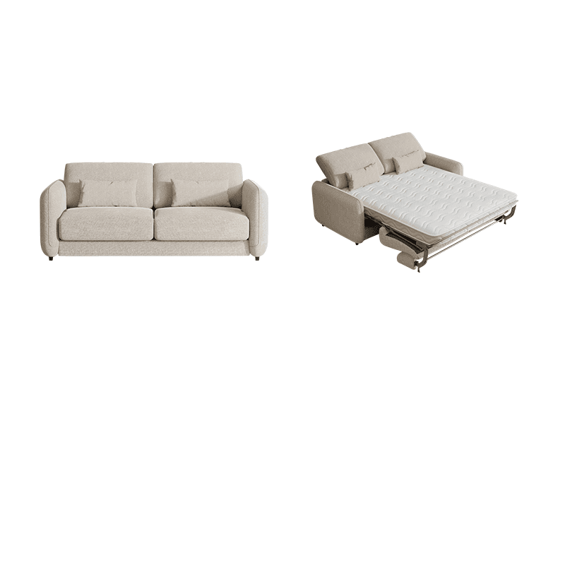 Modish Solid Color Scratch-durable Standard Sofa/Loveseat in Light Gray/Mocha/Off-White for 2-seater thumbnail 4