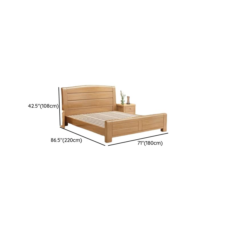 Natural Finish Solid Color Lumber Storage Bed/Pallet Bed Frame with 2 Storage Boxes, Bedroom thumbnail 10
