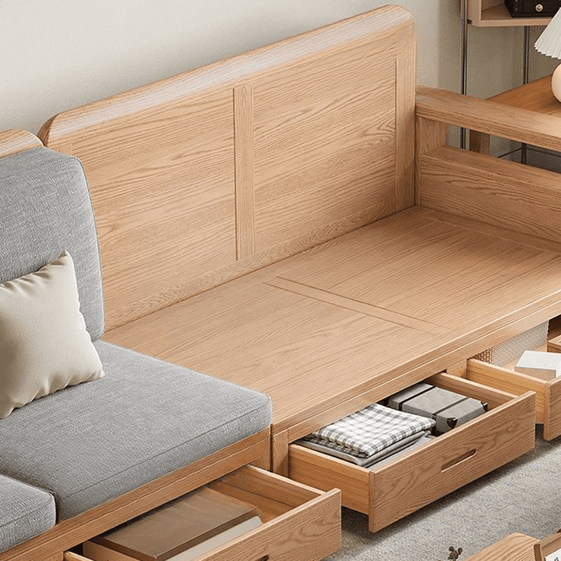 Versatile Straight/L-Shape Sofa/Sofa Recliner in Cotton for 5/Seats 2/1-seater with Drawer Storage and Horizontal/Left Orientation thumbnail 8