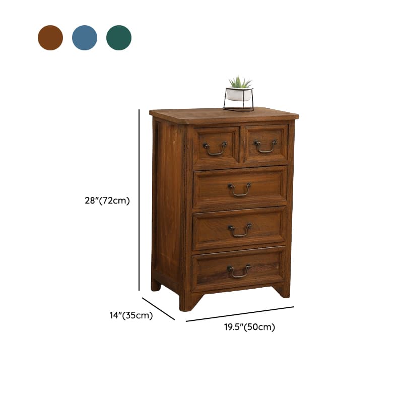 Minimalist Rectangle Brown/White Wood Top Accent Chest with Soft Close Drawer Living Room thumbnail 9
