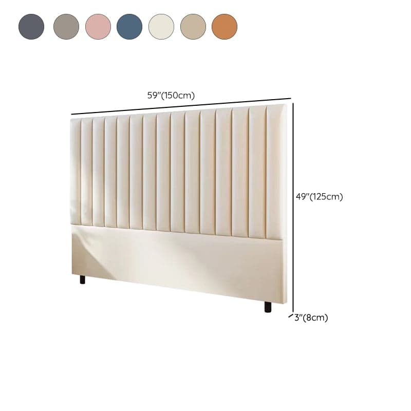 Modern Upholstered Pine Headboard with Leather Upholstery and Wood Legs thumbnail 18