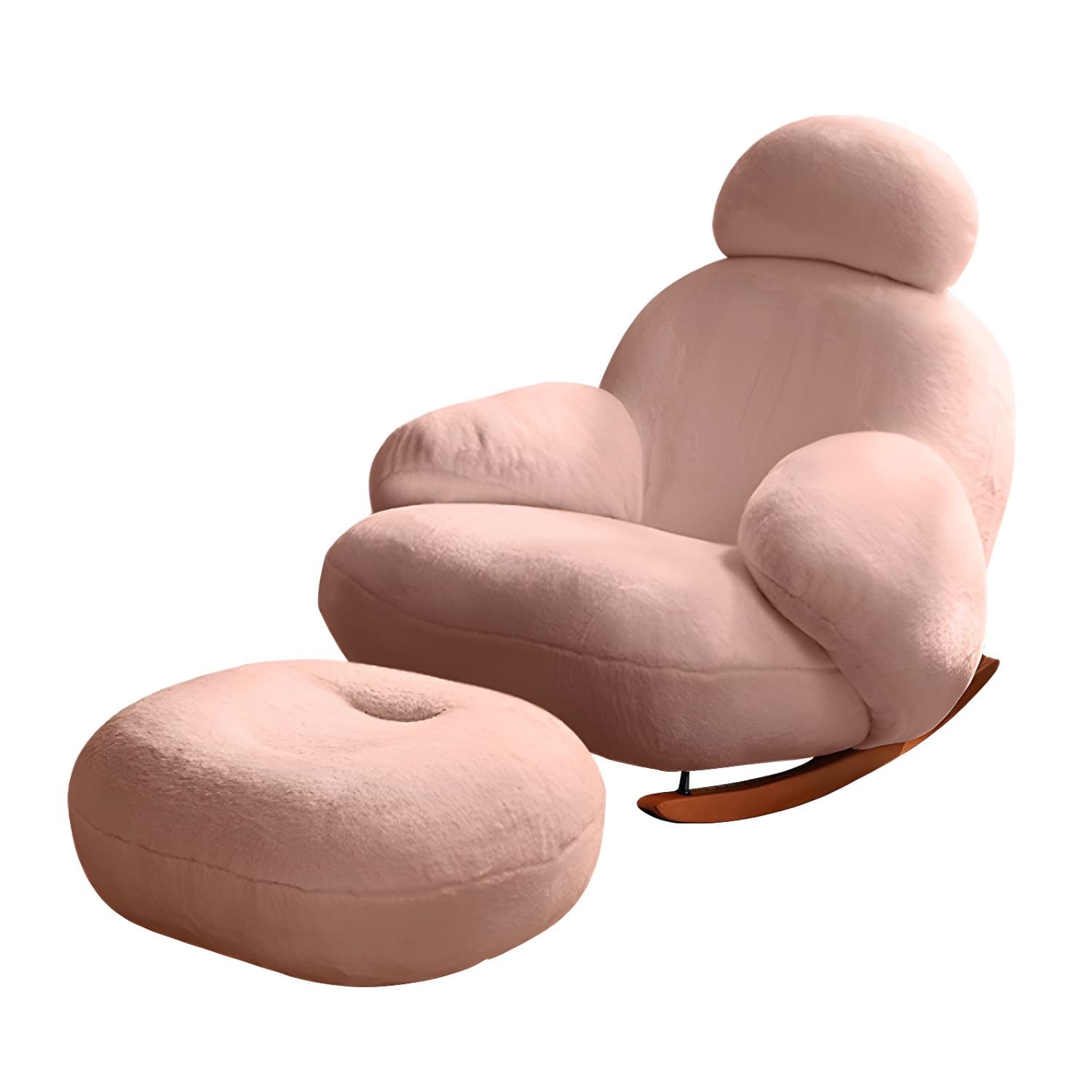 Velvet Upholstered Rocking Chair Modern Style Rocking Accent Chair - image 16