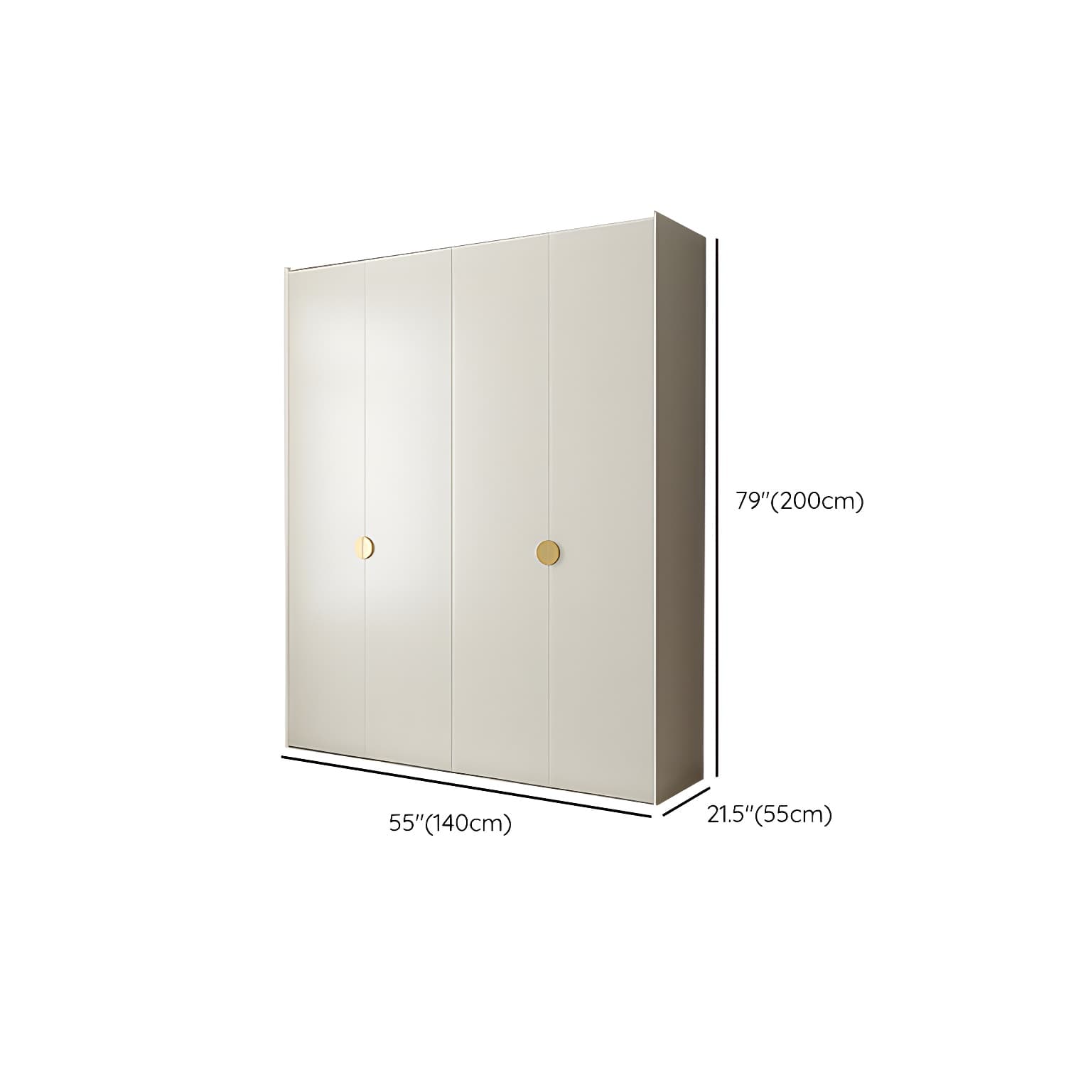 Engineered Wood Wardrobe Cabinet Modern Wardrobe Closet with Shelves for Home thumbnail 10