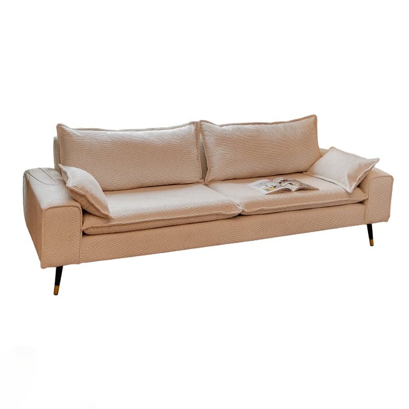 Modern Olive Green/Ink/Lemon Color Solid Color Leather/Corduroy Sofa Couch for Seats 4/Seats 3/Seats 2 thumbnail 5