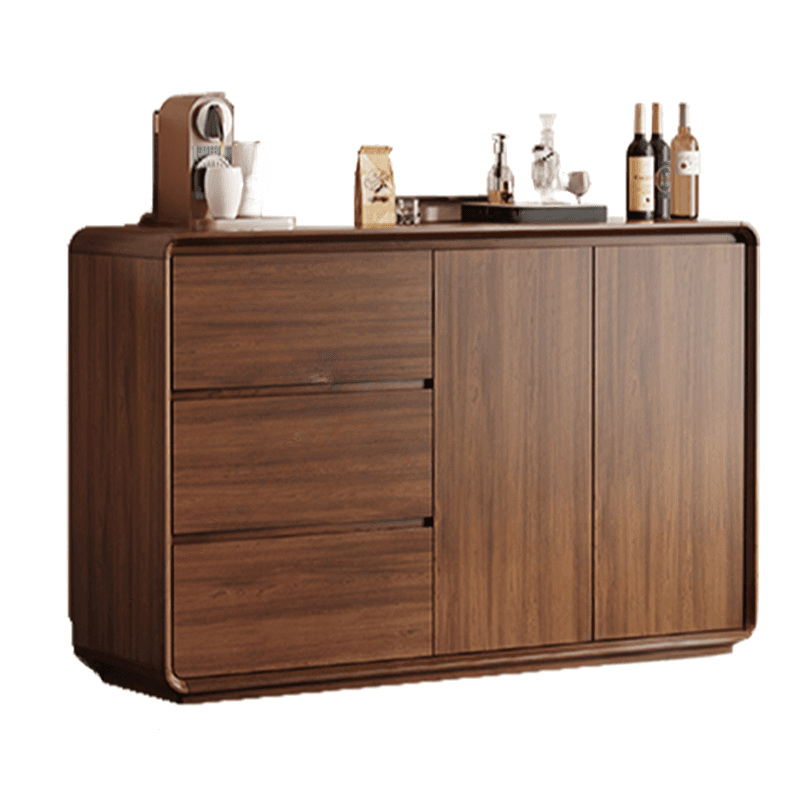 Narrow/Standard/Wide Auburn Sideboard with Lumber Adjustable Shelf, Locker, 3 Drawers and 4 Doors/2 Doors/Single Door thumbnail 4