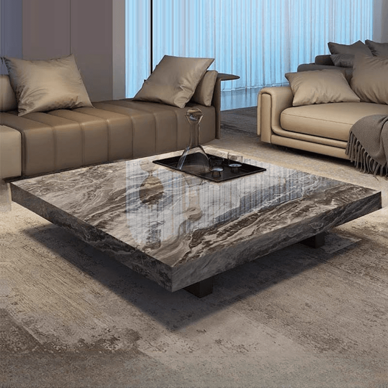 Dual Footing Geometric Figure/Square Accent Table for Home thumbnail 3