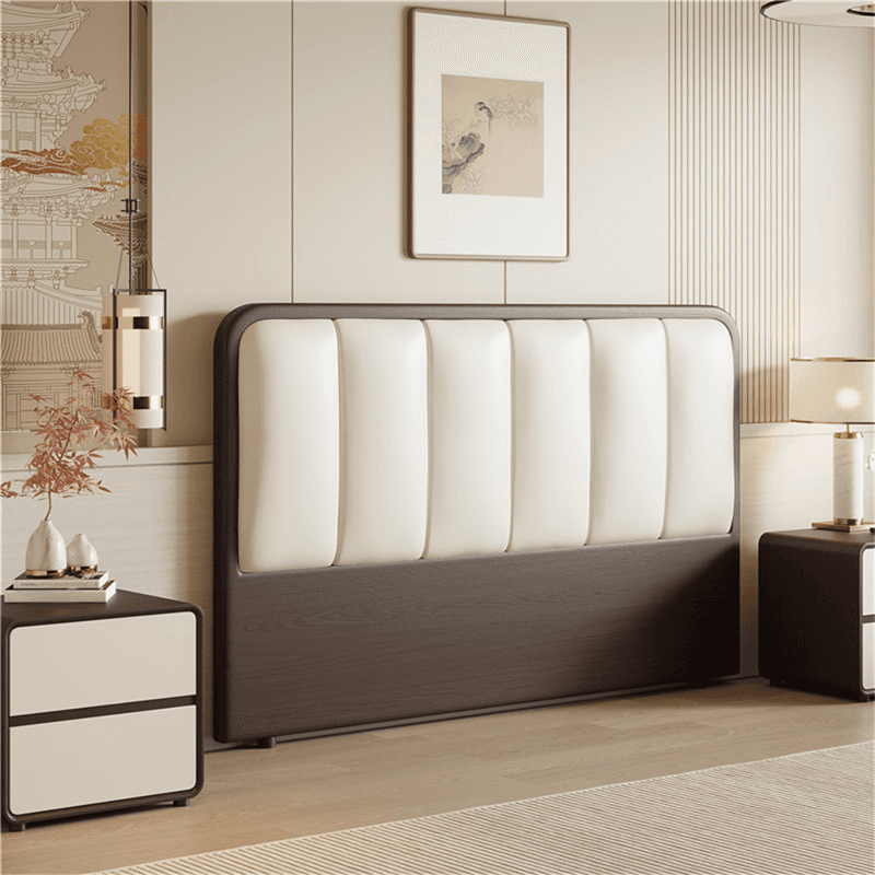 Modern Simple Style Panel Headboard in Natural Wood with No Distressing, Rectangle Shape for Twin XL/Queen/California King Bed, Featuring Sponge Upholstery and Standard Height thumbnail 8
