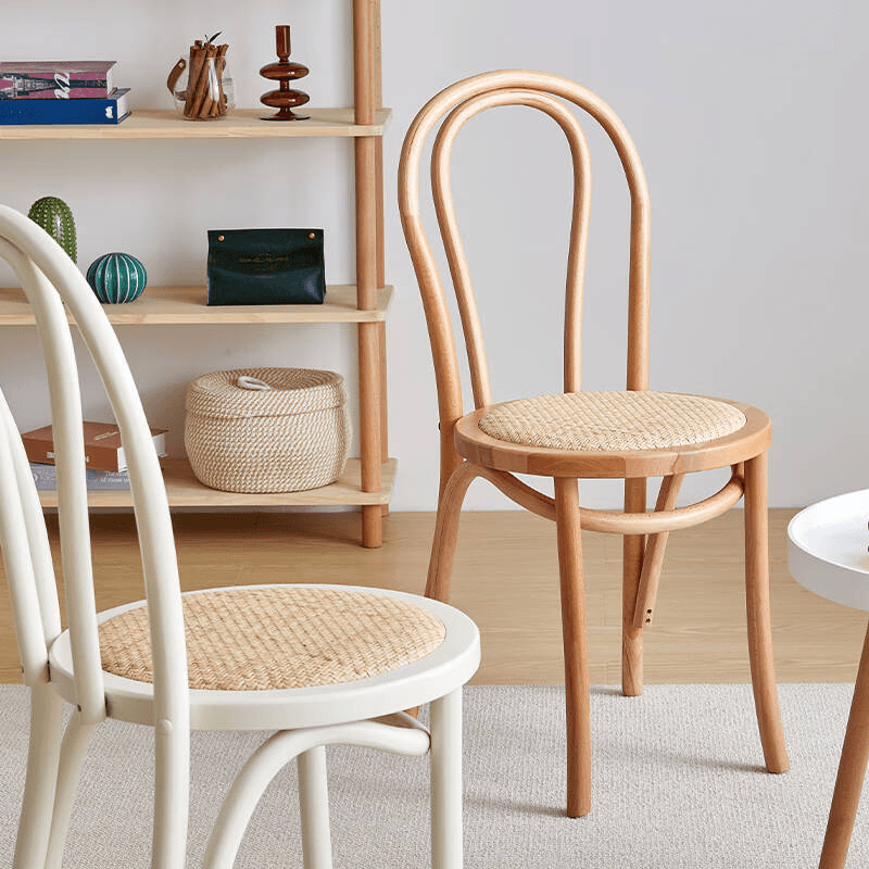 Reliable Outlined Intertwined Armless Chair for Restaurant Use thumbnail 6
