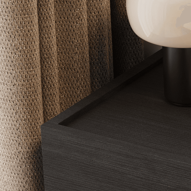 Organic Modern Nightstand With Drawer Organization featuring 2 Drawers and Composite Wood Countertop thumbnail 12