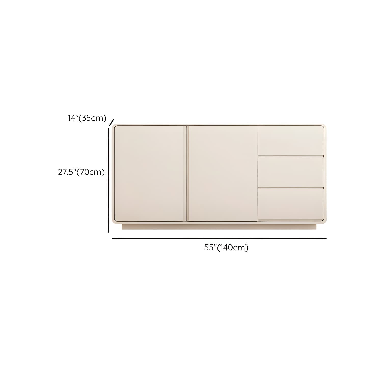 Modern White Double Dresser with Drawers and Soft Close Glides thumbnail 13