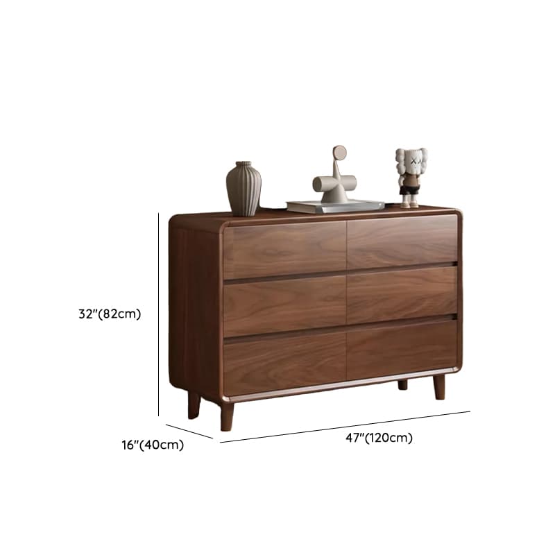 Cocoa Casual Rubberwood Double Dresser/Lingerie Chest with 6/9/5 Drawers Horizontal/Vertical thumbnail 24