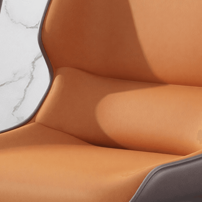 Modern Simple Style Upholstered Dining Chairs with Ergonomic Curved Backrest thumbnail 9