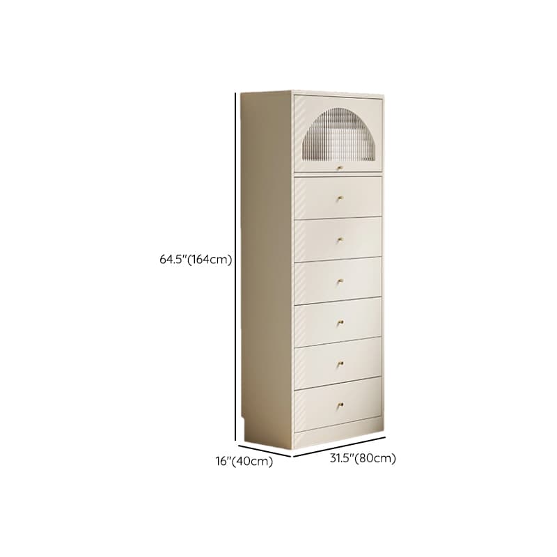 Chalk Casual Composite Wood Combo Dresser for Parlor with 6/3/5 Drawers and Hutch in Vertical Orientation thumbnail 19