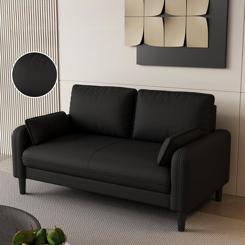 Trendy Water Resistant Standard Sofa/Loveseat/Single Sofa with Pillow Back in Dark Gray/White/Olive Green, Arm Included, Seats 3/2 People/1 Person with 2 Pillows thumbnail 1