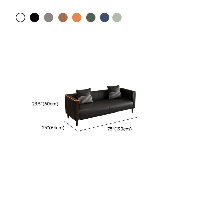 Versatile Standard Sofa/Loveseat/Single Sofa in Synthetic Leather with Dark Blue/Sage/Amber Color and Arm thumbnail 22