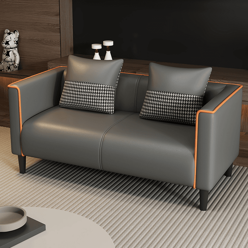 Versatile Standard Sofa/Loveseat/Single Sofa in Synthetic Leather with Dark Blue/Sage/Amber Color and Arm thumbnail 9
