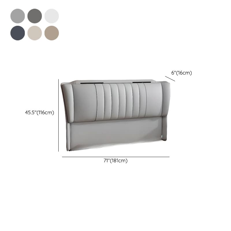 Modish Free-standing Standard Twin(38"W x 75"L)/Full(54"W x 75"L) Wingback Camelback No Distressing With Legs in Lumber thumbnail 12