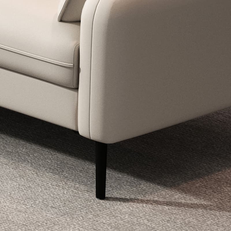 Modern Solid Color Loveseat with Square Arm and Wide Pillow Back for Living Spaces thumbnail 12