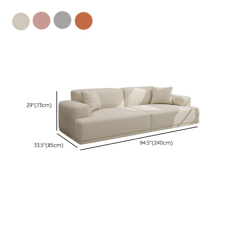 Modish Solid Color Standard Sofa in Black/Light Brown/Coffee for 5 Person/4-seater/3-seater thumbnail 17