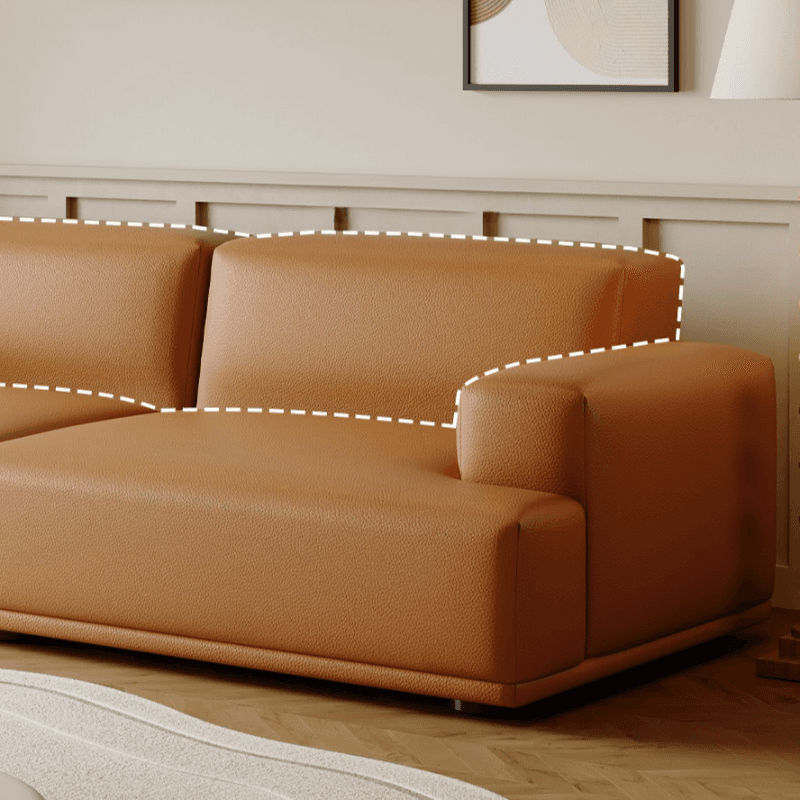 Modish Solid Color Stain Resistant Standard Sofa in Light Gray/Rose/Amber Color, 3-seater/4-seater/5 Person with 2 Pillows thumbnail 12