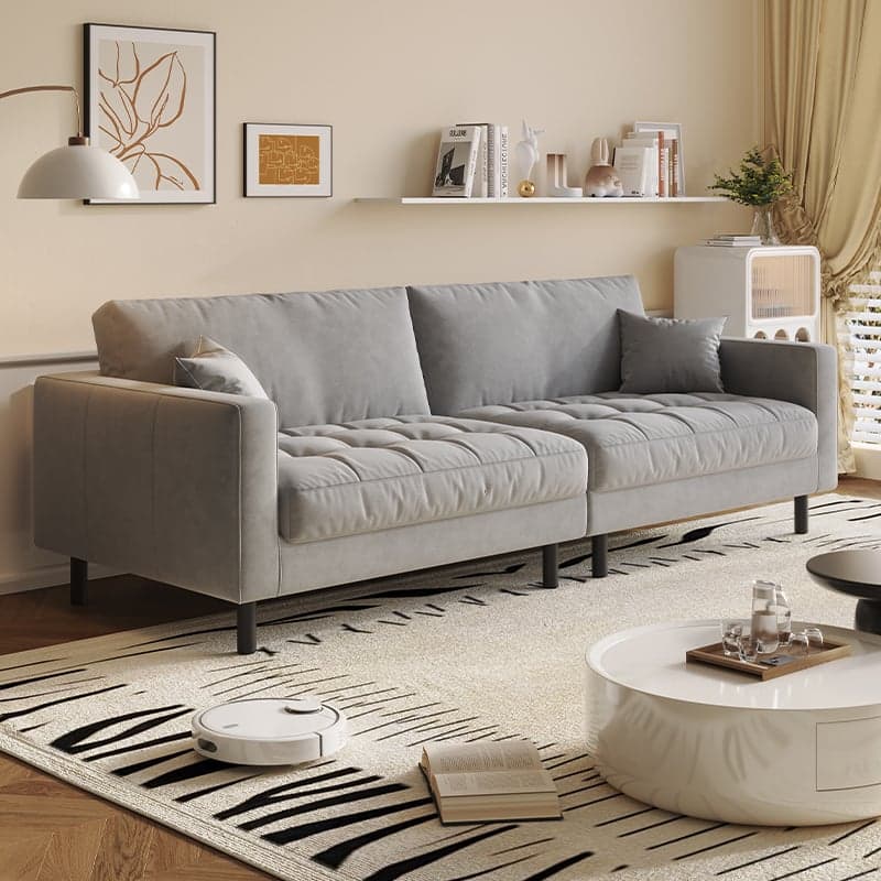 Tear Resistant Standard Sofa with Pu Upholstery in Grey/Light Green/Auburn thumbnail 7