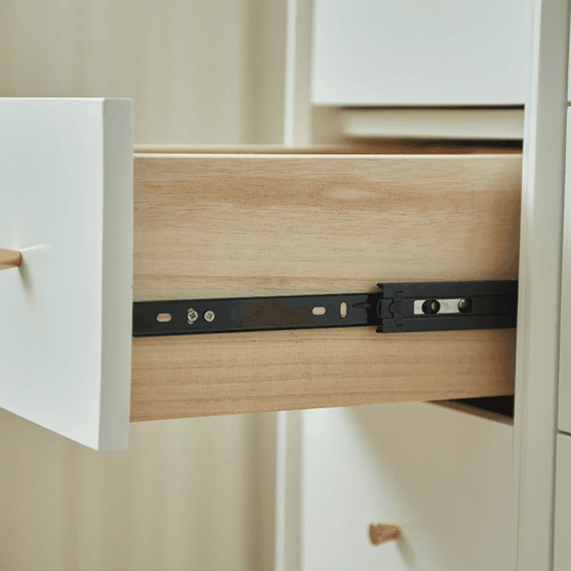 Minimalist Natural Wood Bachelor Chest with 6 Drawers, Vertical Orientation thumbnail 9