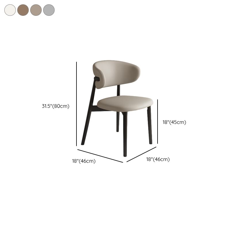 Art Deco Side Chair with Padded Upholstery, Midnight Black/Walnut/Wood Color Legs, Lumber Material, and Low Back thumbnail 12