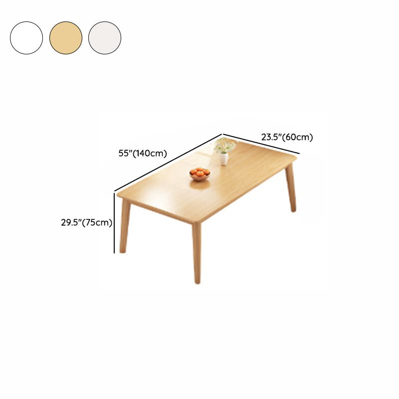 Rectangular Dining Table Set with Recycled Wood Fixed Table, Padded Chair Back, and Separable Design thumbnail 15