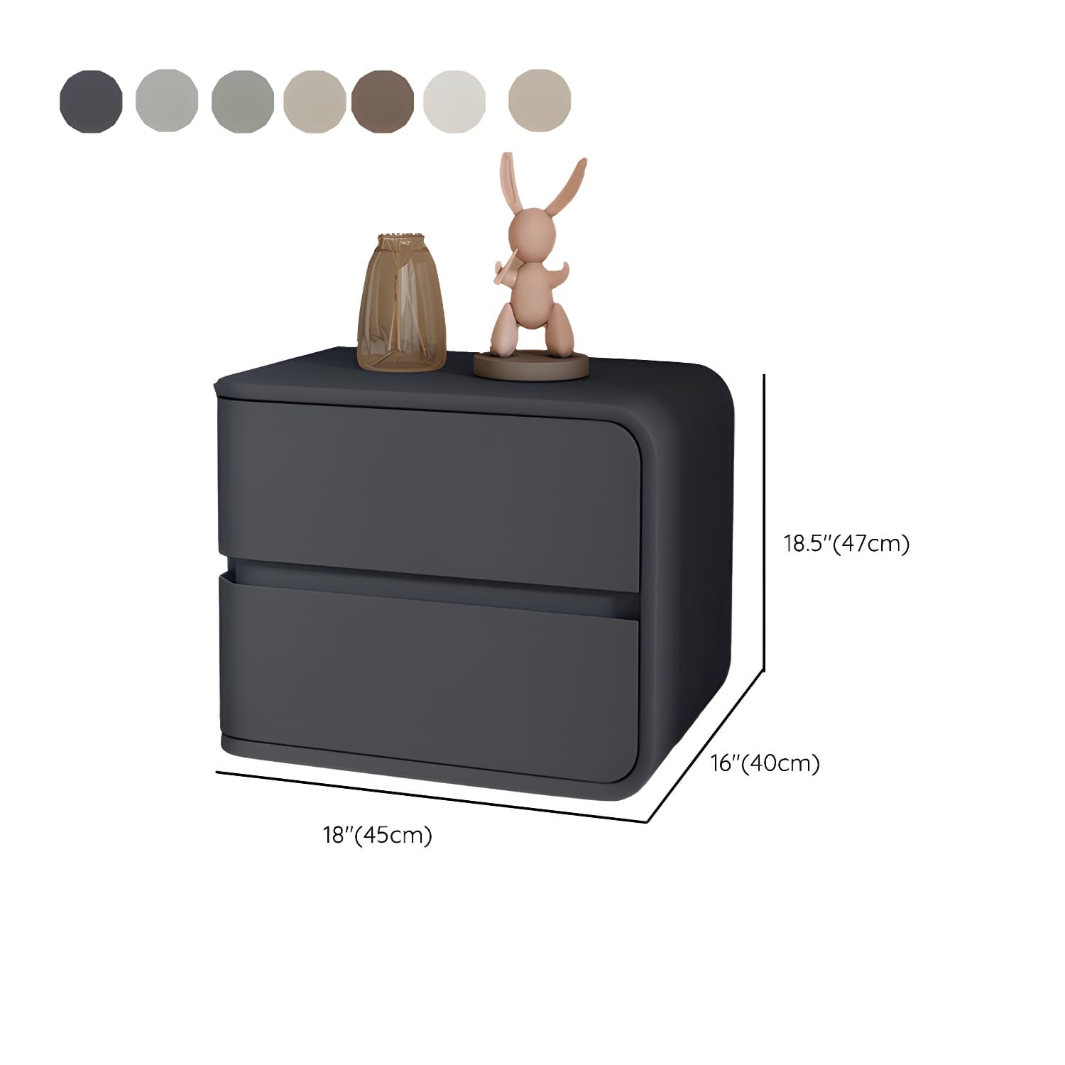 Scandinavian Pine Accent Table Nightstand Drawers Included with Legs thumbnail 21