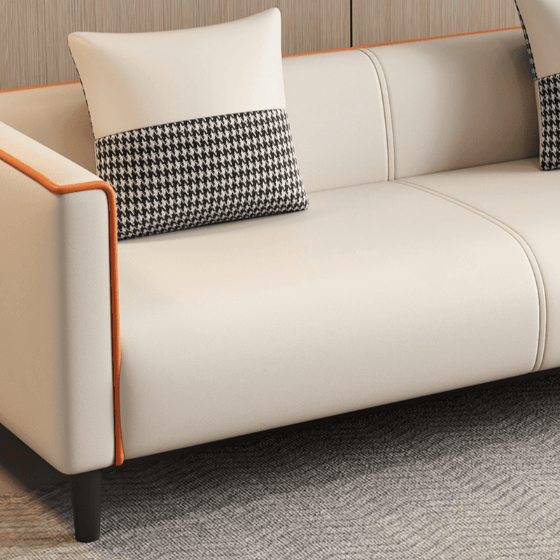 Elegant Sitting Room Sofa/Loveseat in Dove Grey, Tangerine, and Ivory with Solid and Manufactured Wood Construction thumbnail 12