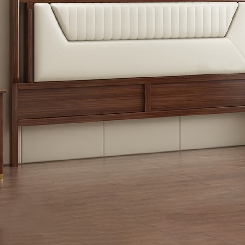 Trendy Panel Headboard in Natural Wood with No Distressing, Rectangle Shape for King/Queen/Full Bed, Featuring Sponge Upholstery and Standard Height thumbnail 9