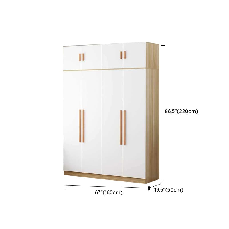 Modern Manufactured Wood Cabinet Armoire with Interior Shelves, Clothing Rod and Soft Close Door thumbnail 22