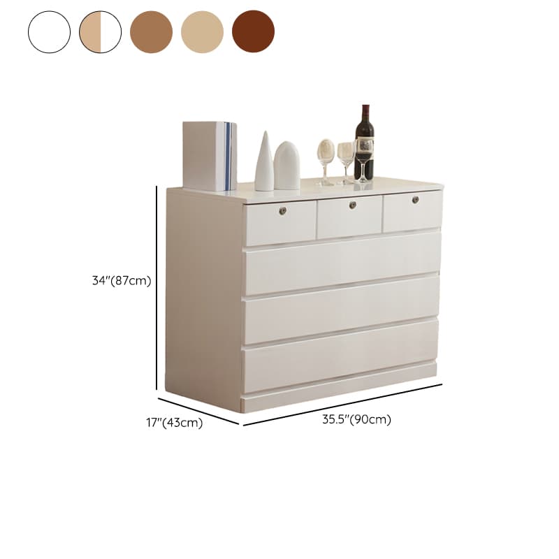 Elegant Medium Wood Scandinavian Dresser with Self-Close Drawers thumbnail 26