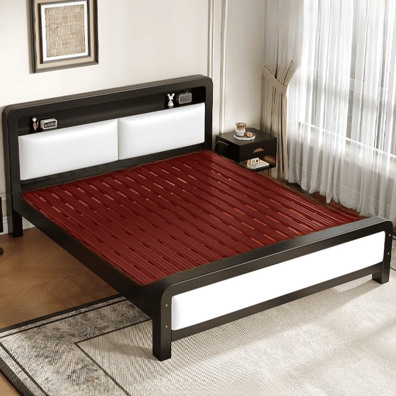 Minimalist Solid Color Storage Bed with Iron Frame and Leg for Living Room thumbnail 10
